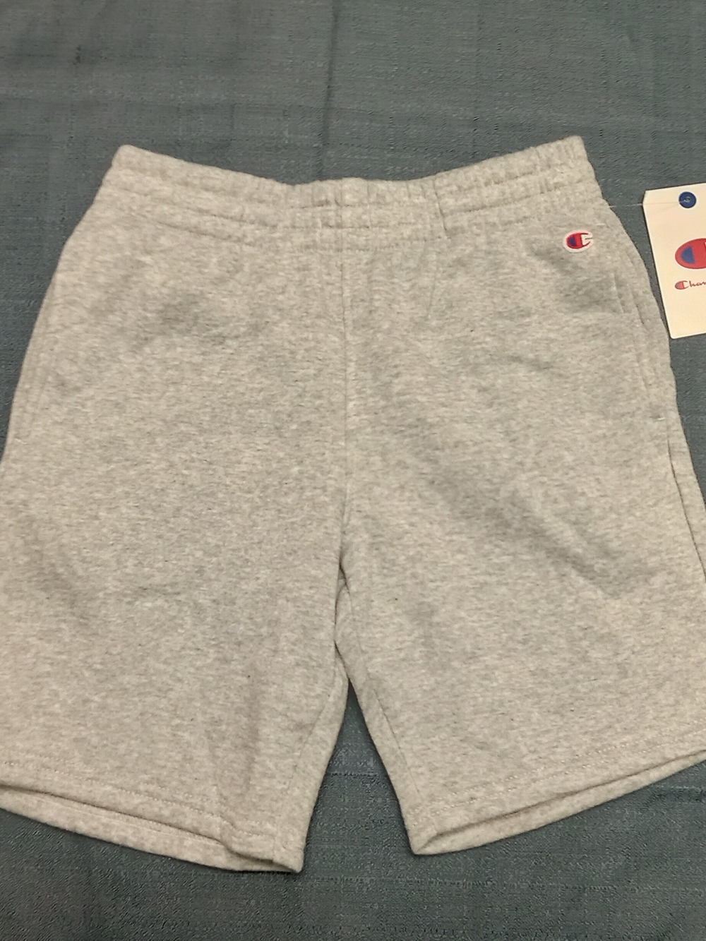 Champion Kids Light Gray Fleece Athletic Shorts